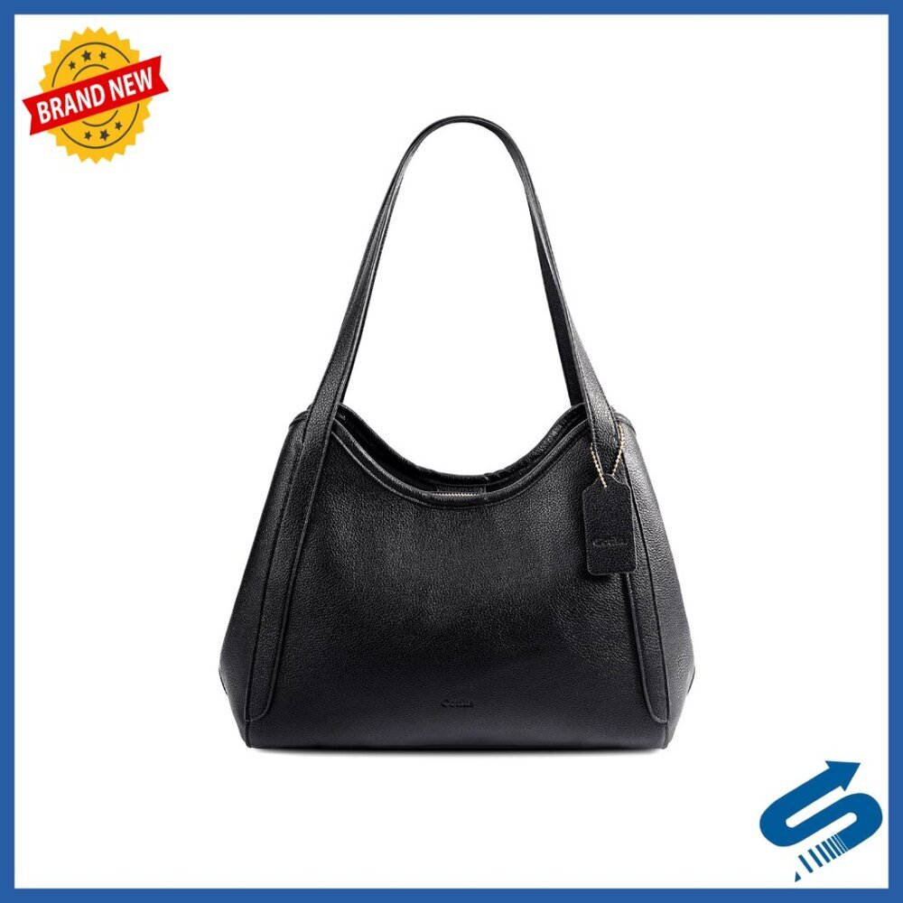 Vegan Leather Hobo Bag Shoulder Tote Minimal Chic Spacious Versatile Purse
